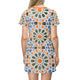 Robe t-shirt ZELLIJ aux motifs arabesques