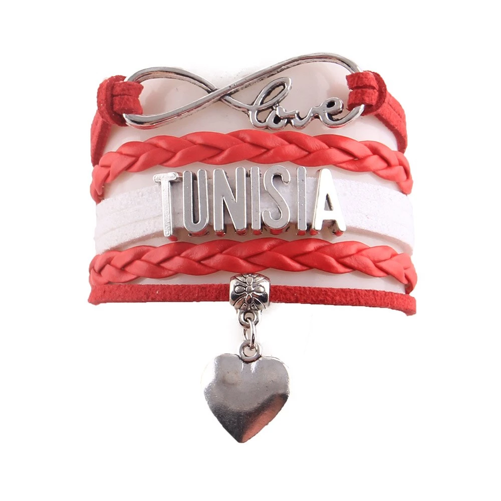 Bracelet Drapeau Tamazgha – Afrique Du Nord – Amour – Taille Unique 17 Cm – Neuf