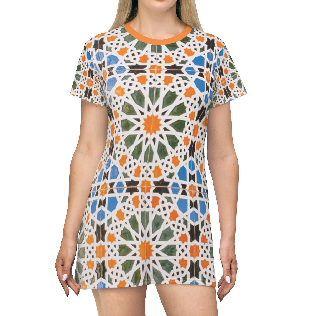 Robe t-shirt ZELLIJ aux motifs arabesques - Maghreb Souk