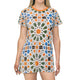 Robe t-shirt ZELLIJ aux motifs arabesques