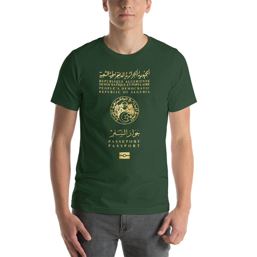 T-shirt Passeport Algérien pour homme - Maghreb Souk