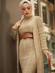 Ensemble robe longue cardigan Hijab Style