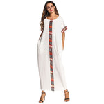 Robe-Abaya aux motifs ethniques