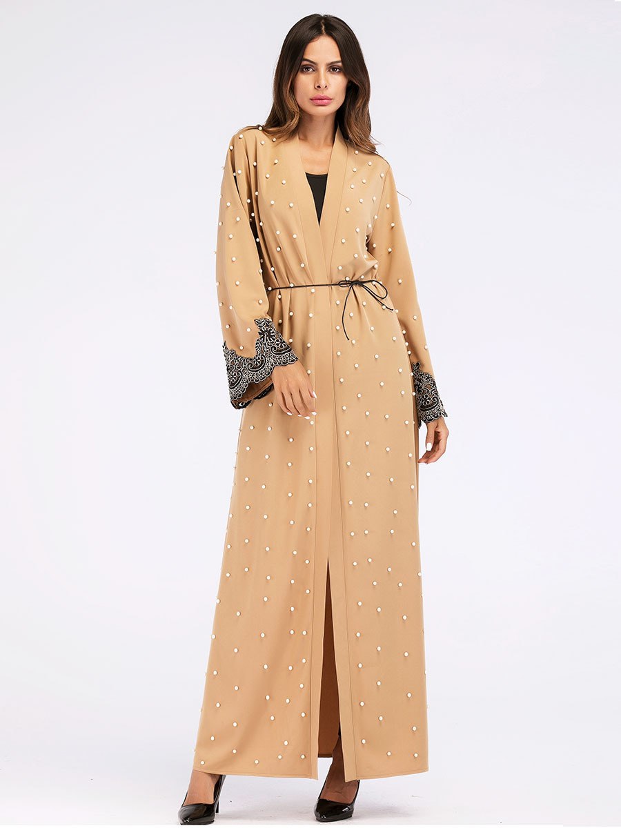 Abaya Dubaï perlée - Maghreb Souk