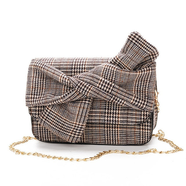 Sac à main avec nœud Prince de Galles - Maghreb Souk