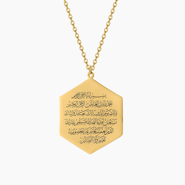 Collier pendentif Surat Al-Fatiha - Maghreb Souk