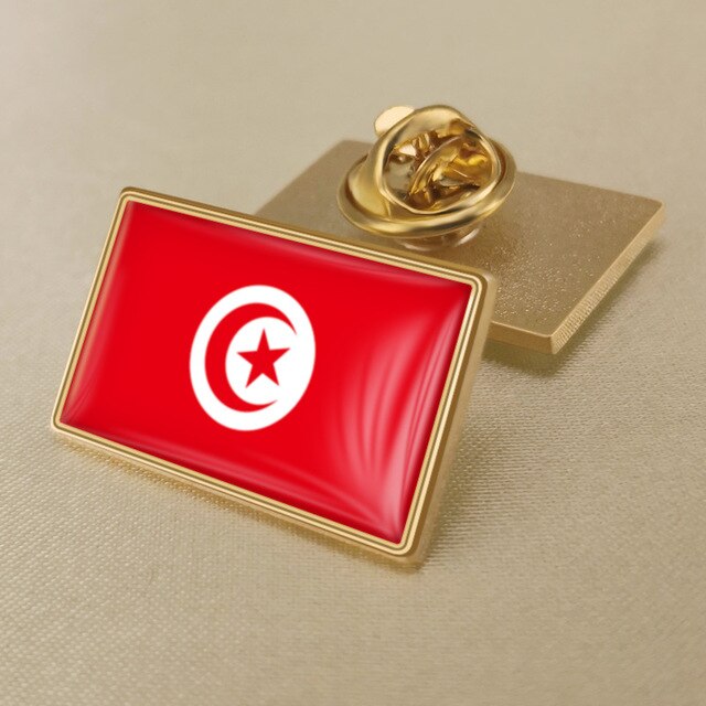 Autocollant Drapeau Tunisie TN Forme Ovale - Vinyle Résistant Soleil Et Pluie (12x8 Cm) - Sticker Voiture, Casier, Vitre
